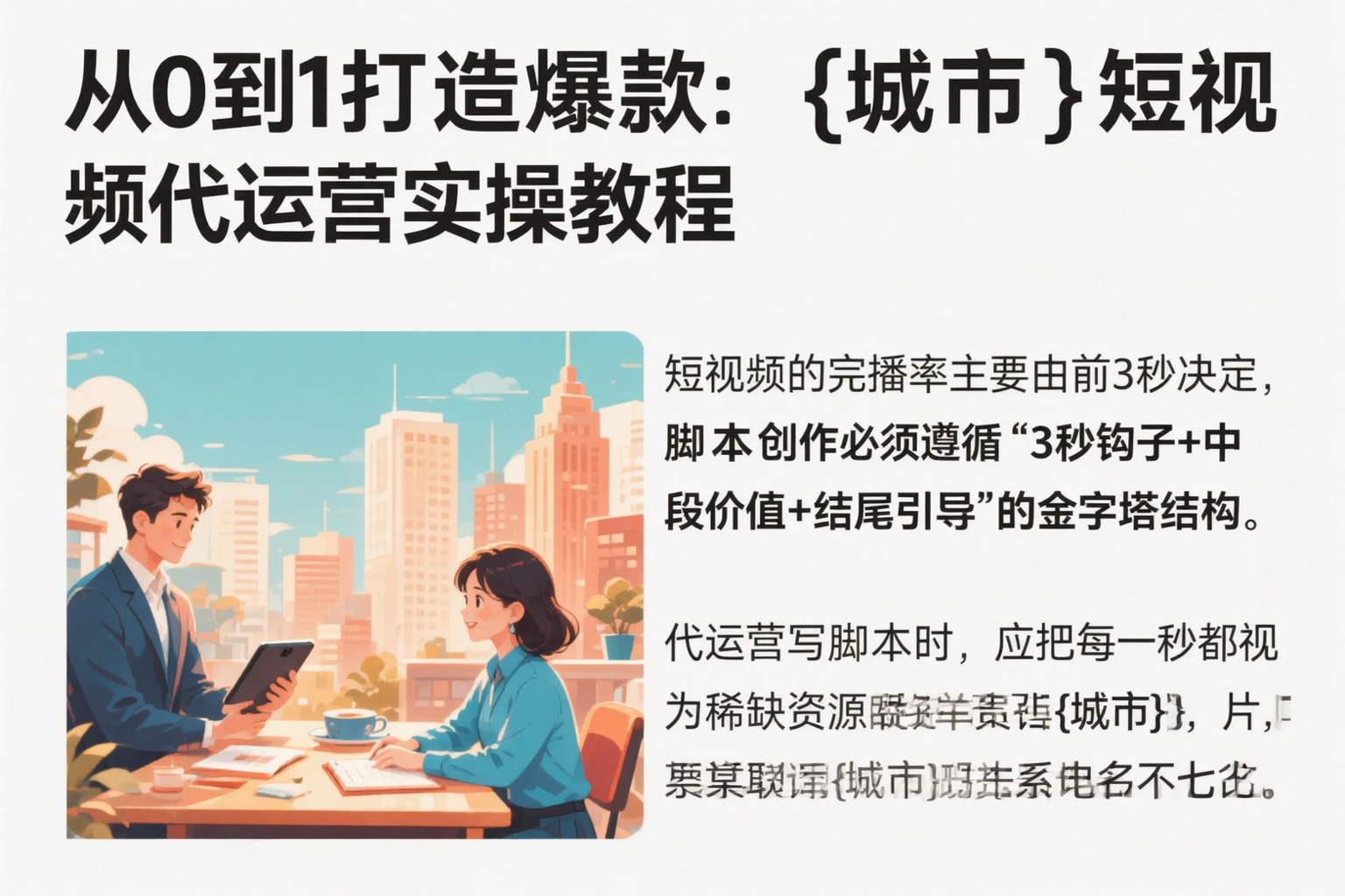 从0到1打造爆款:睢宁短视频代运营实操教程