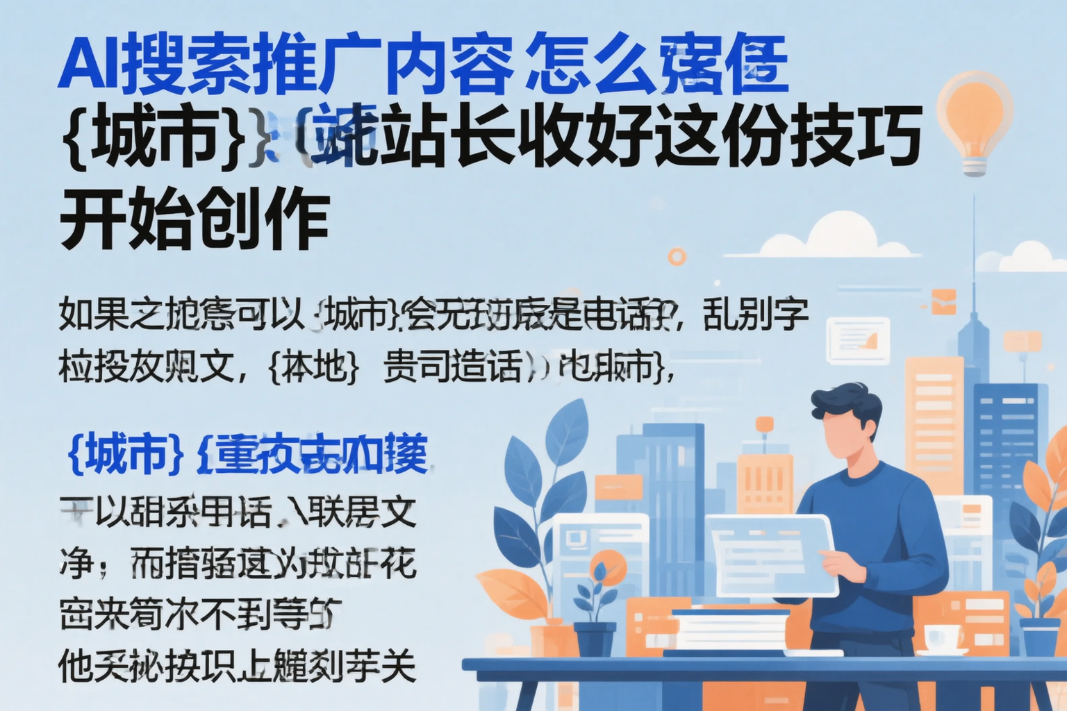 AI搜索推广内容怎么写？睢宁站长收好这份技巧