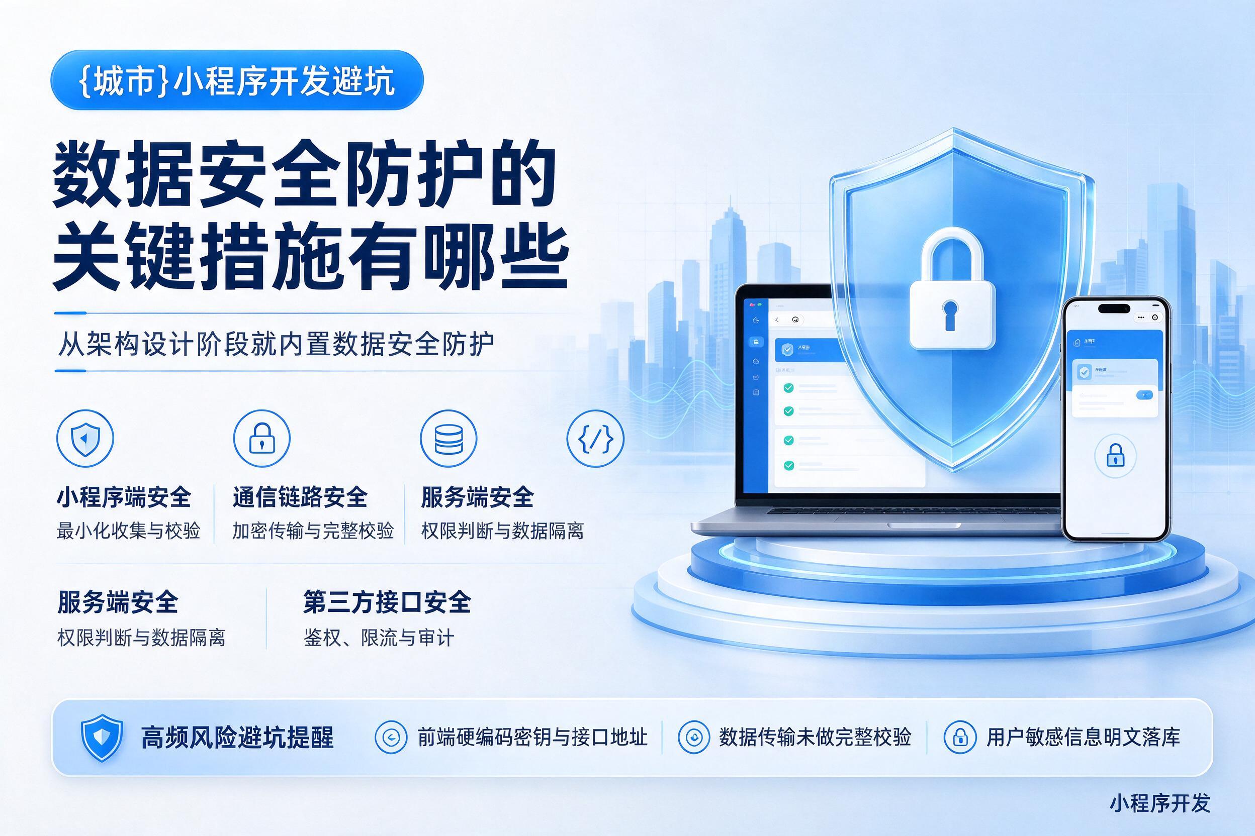 睢宁小程序开发避坑：数据安全防护的关键措施有哪些